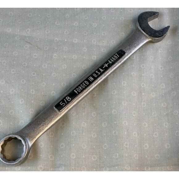 VTG Craftsman V-44697 5/8" Combination Wrench USA 8" Chrome Alloy - Picture 2 of 5